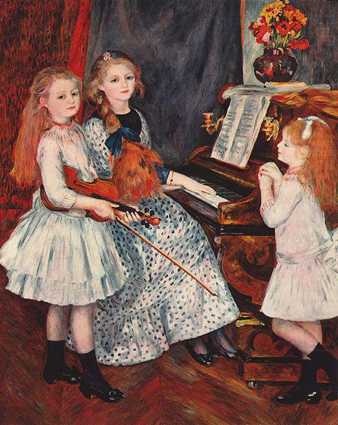 Portrat der Tochter von Catulle-Mendes am Klavier, Pierre-Auguste Renoir